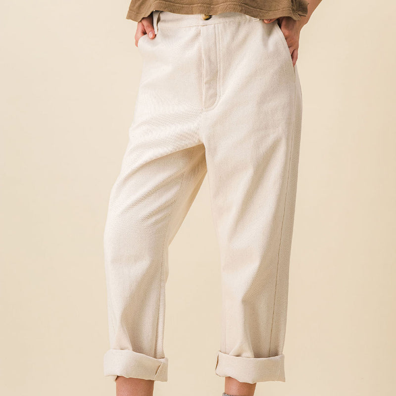 SIXSŒURS - Pantalon Pearl - Ecru