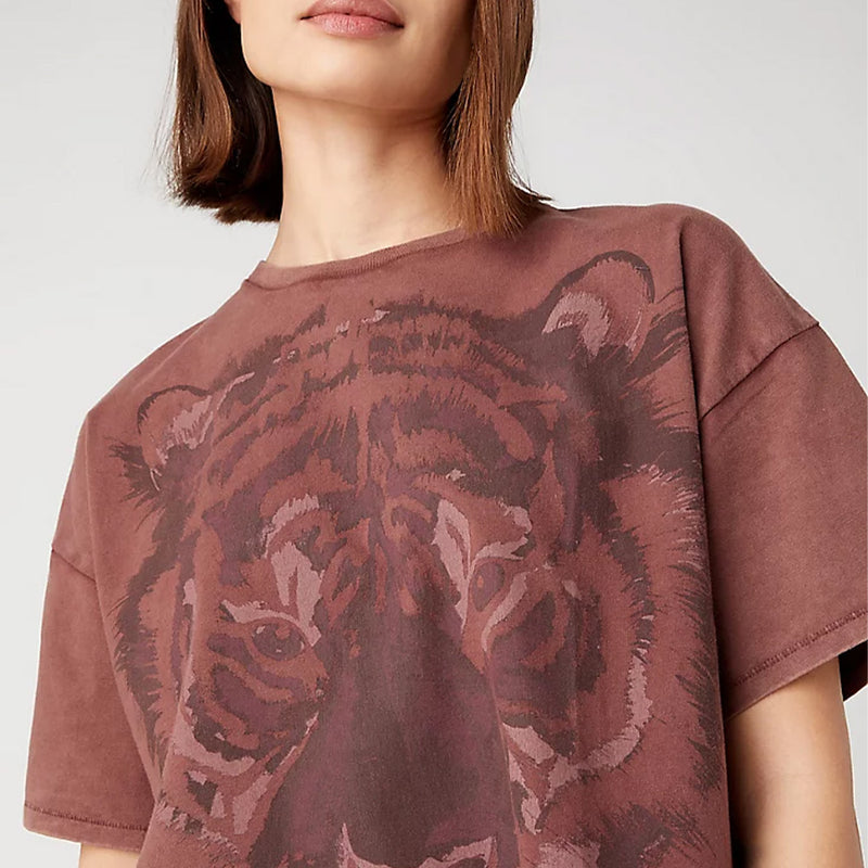 Wrangler - T-shirt tigre - Brique