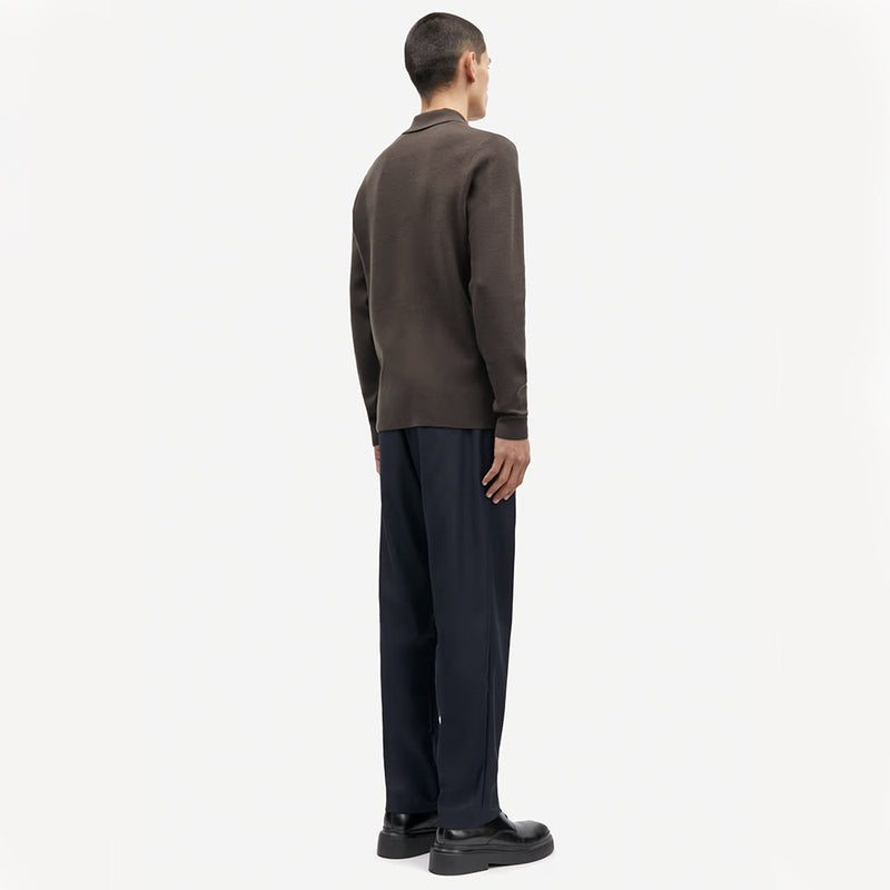 Samsoe Samsoe - Polo Guna Half Zip - Turkish Coffee