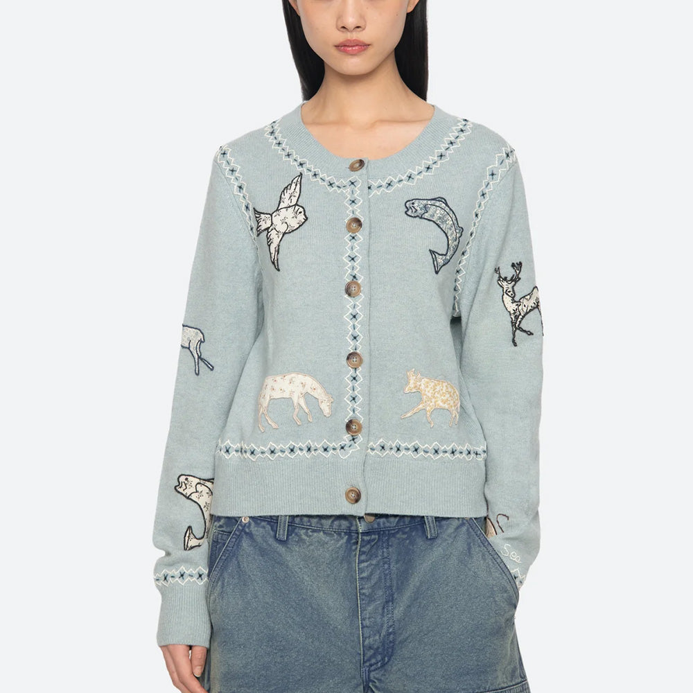 Sea NY - Cardigan Winslow - Bleu - SEA NEW YORK