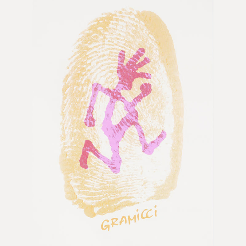 Gramicci - T-shirt Thumbprint - Blanc