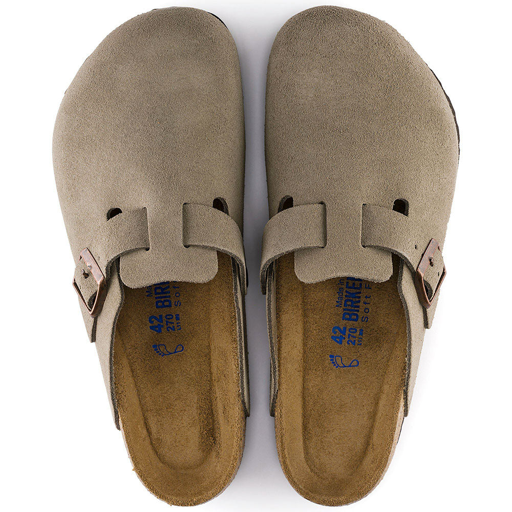 美品！BIRKENSTOCK BOSTON TAUPE39 Birkenstock BOSTON SOFT FOOTBED - Pantoletai - taupe/rausvai