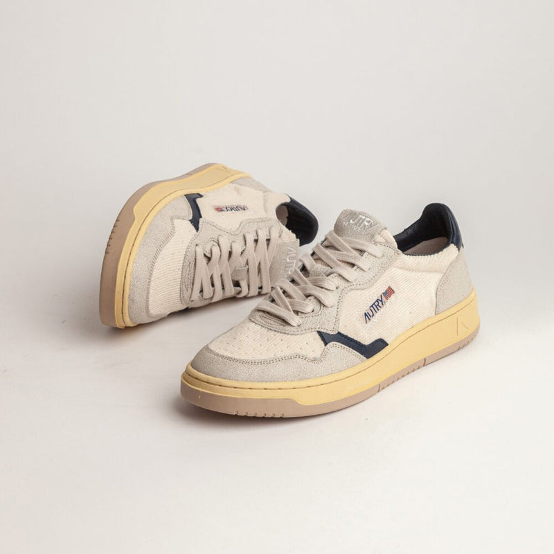 Autry - Baskets Medalist Low - Beige & Marine