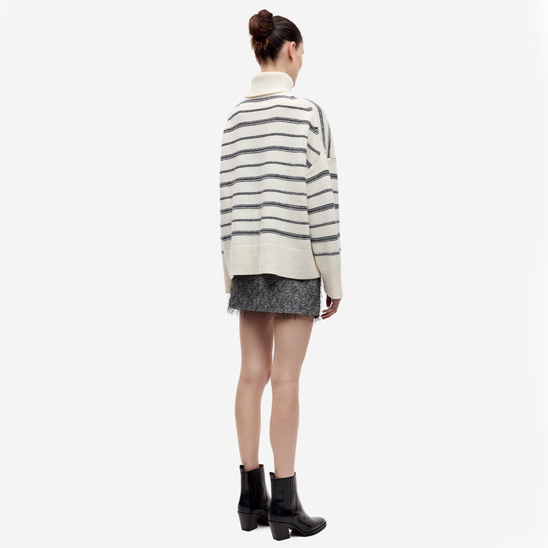 Samsoe Samsoe - Pull Col Roulé Sakeiku - Clear Cream ST