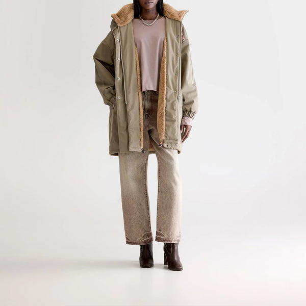 Bellerose - Parka à capuche Jade - Beige Dust