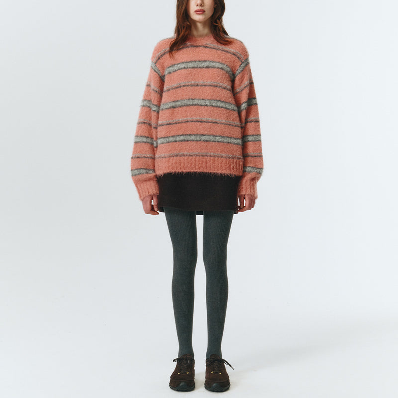 Dunst - Mini jupe en laine - Marron Foncé