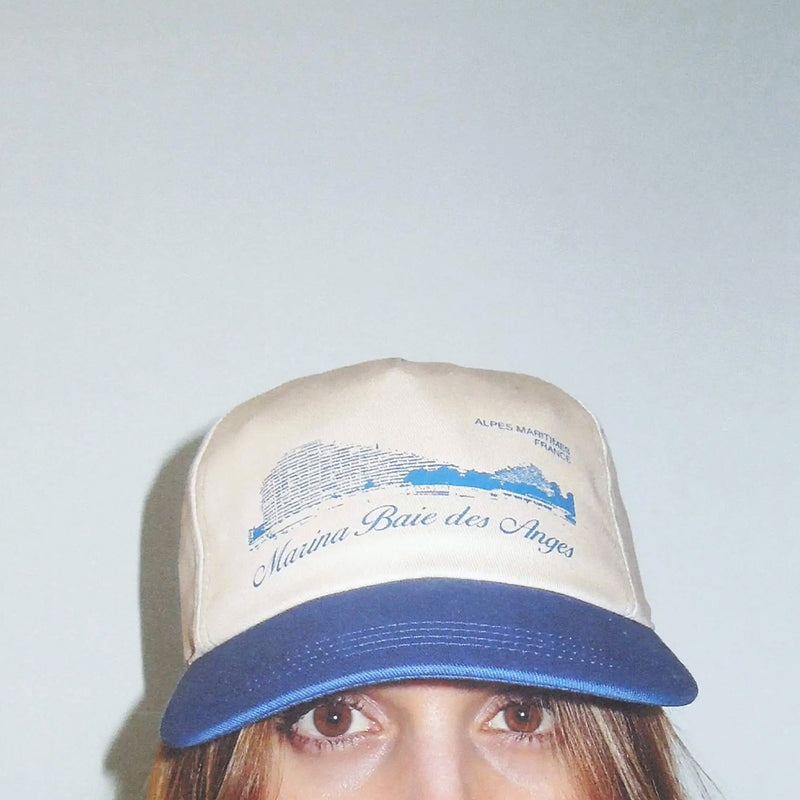 Visit - Casquette Marina Baie des Anges - Blanc & Bleu