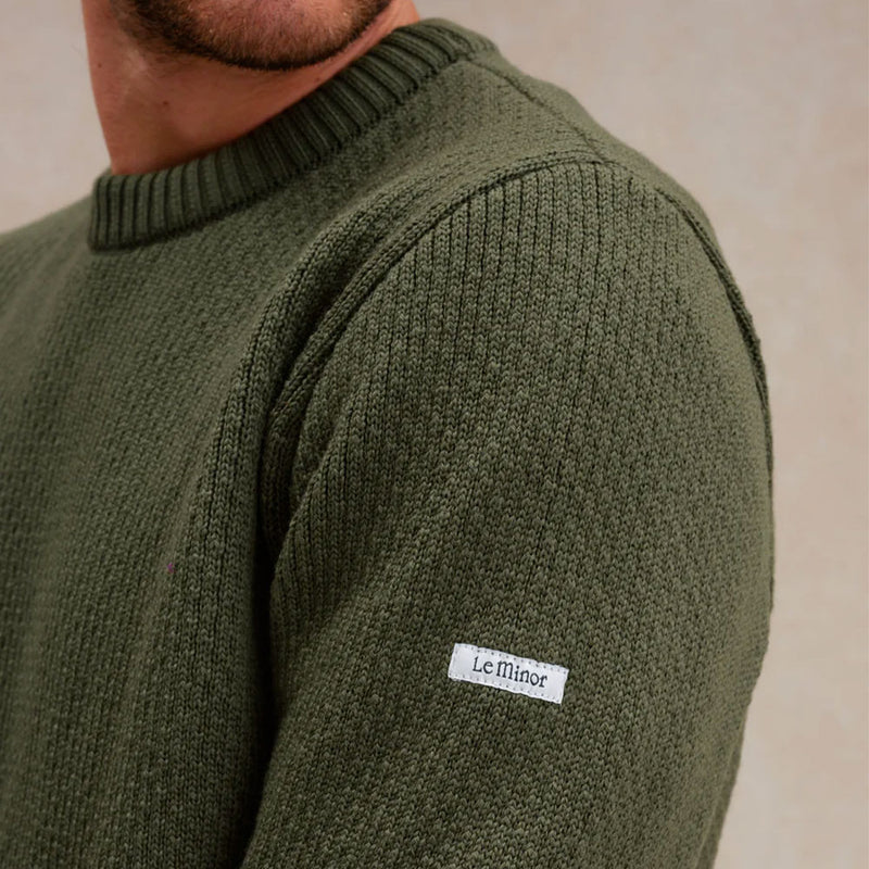 Le Minor - Pull Norvégien - Olive Kaki