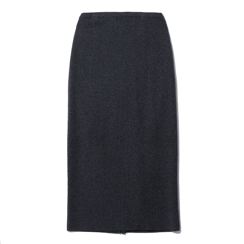 Le 17 septembre - Jupe Button Straight Knit - Charcoal