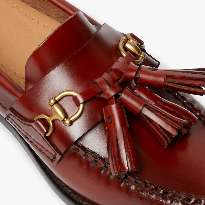 GH Bass - Mocassins Tetra Tassel - Cognac