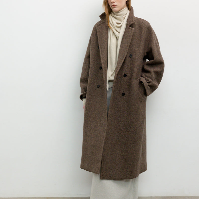 Le 17 septembre - Manteau Double Brested Belted - Marron