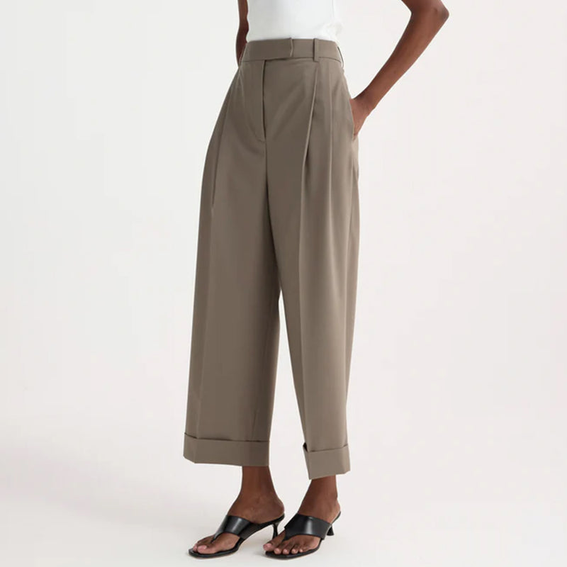 Rohe - Pantalon à revers - Taupe