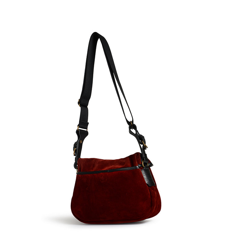 Bleu de Chauffe -  Sac Musette XS - Bordeaux Foncé