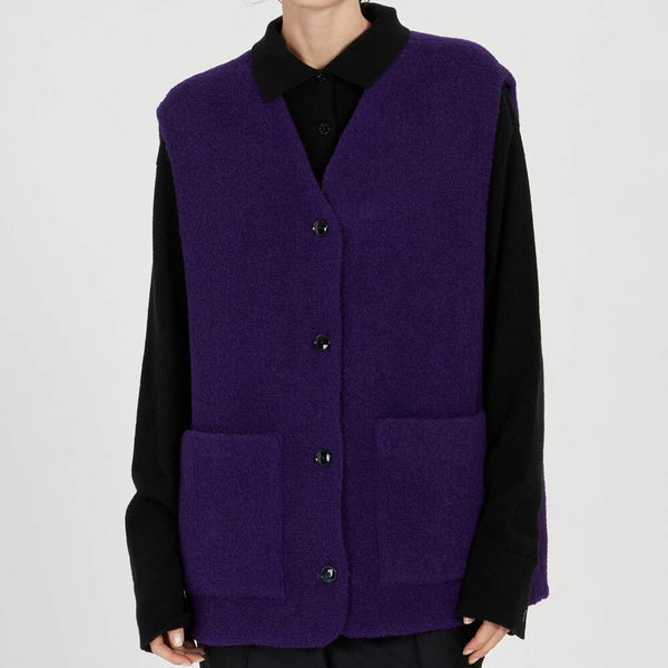 Barena - Veste sans manches Gerry - Violet