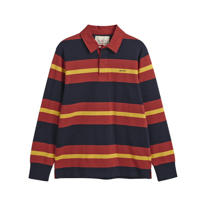 GANT - Polo Rugger Rayé - Rouge