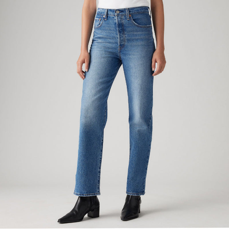 Levi's - Jeans Droit Ribcage Ankle - Dance Around Blue