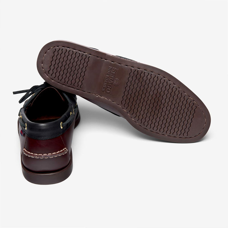 Sebago - Portland Lea Wax Moccasin - Black Brown – Merci Paris