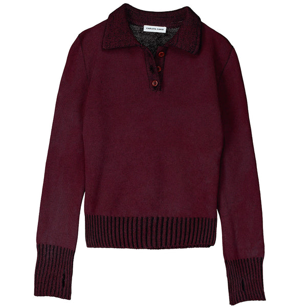 Carlota Cahis - Pull Mustang - Bordeaux