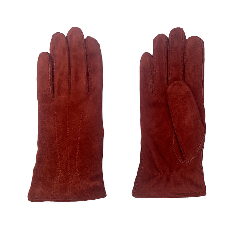 Milona - Gants Agneau Suède - Rouge