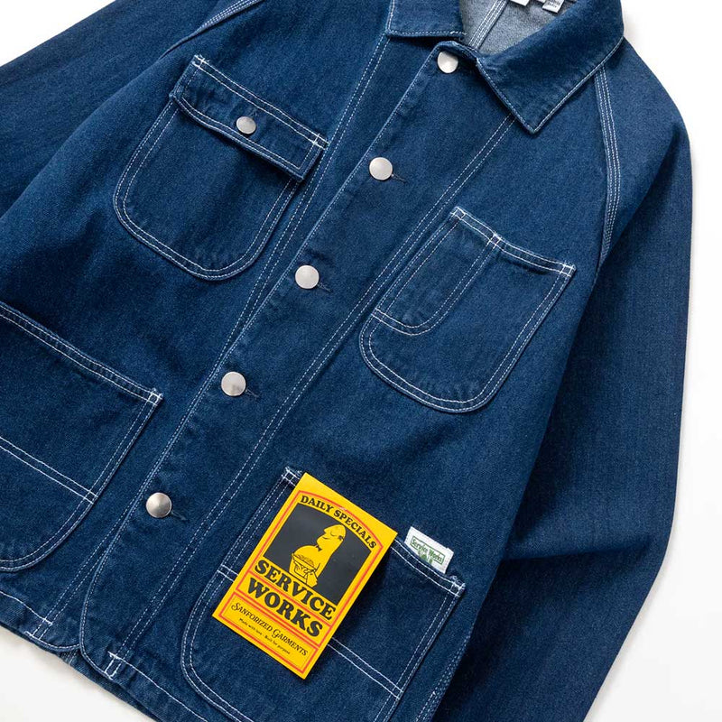 Service Works - Veste Jeans Coverall 2.0 - Bleu One Wash