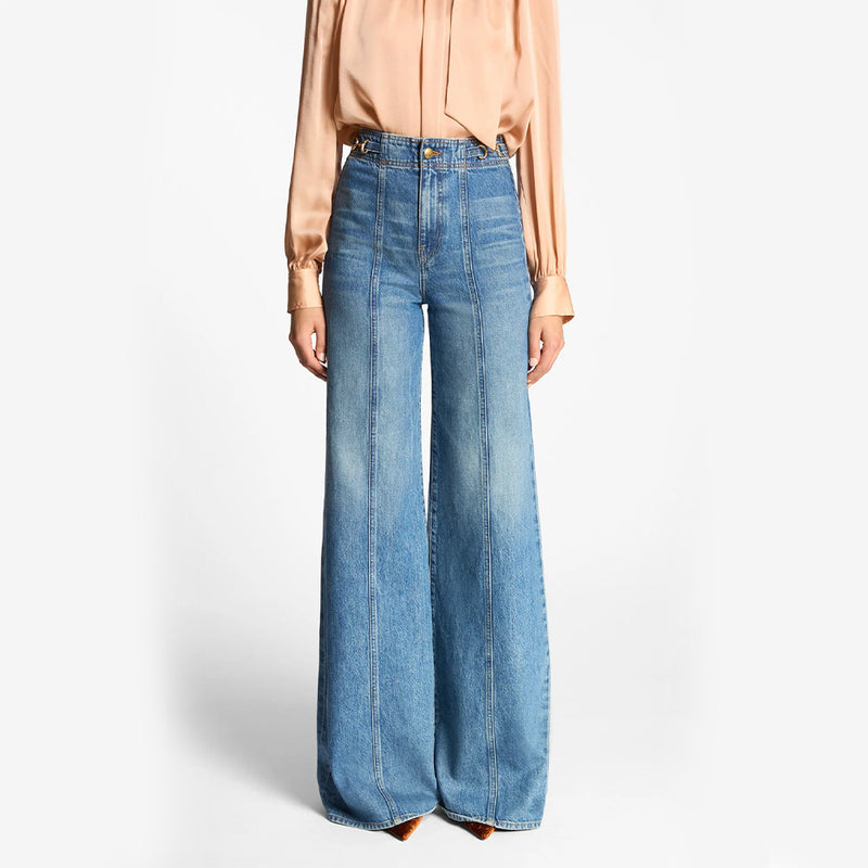 Ulla Johnson - Jeans The Delphine - Bleu Danube