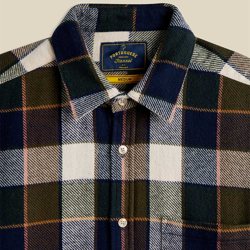 Portuguese Flannel - Chemise Pine - Vert & Bleu