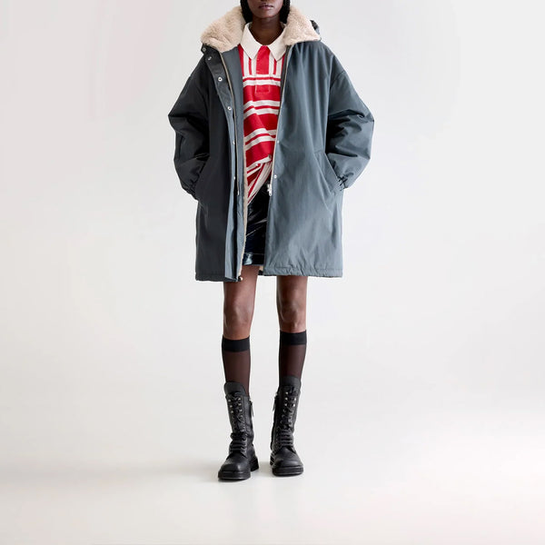 Bellerose - Parka à capuche Jade - Bleu Pirate