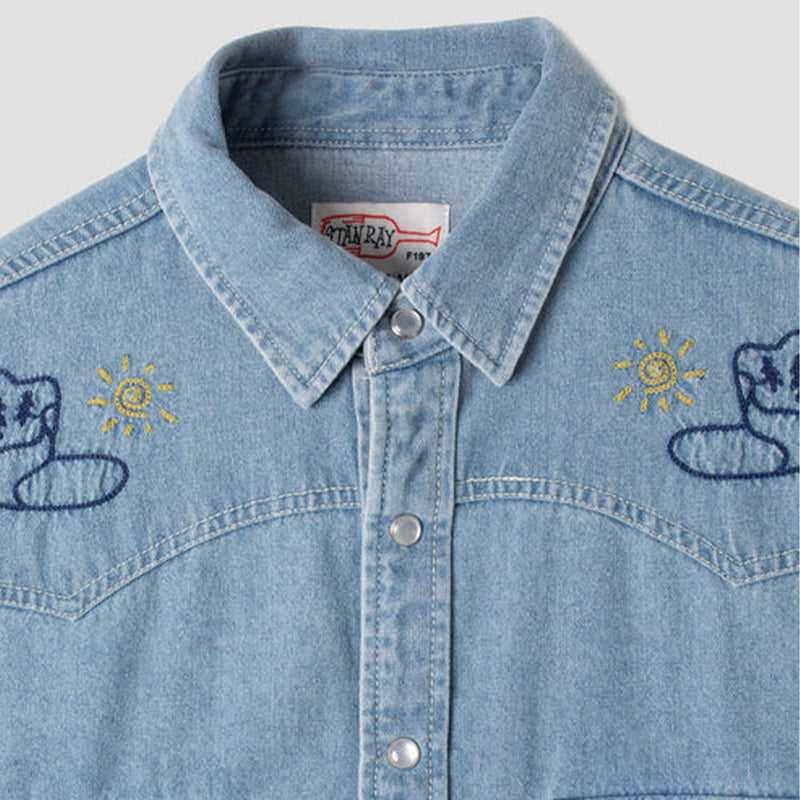 Stan Ray - Chemise Western - Bleu