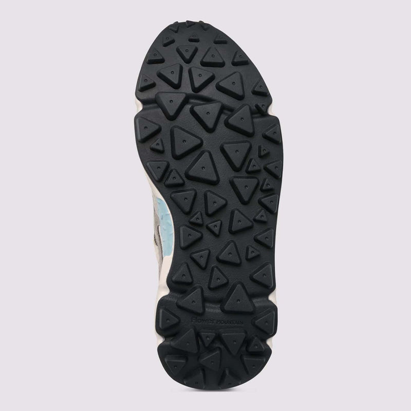 Flower Mountain - Baskets Yamano3 Uni Suède Nylon carré - Bleu