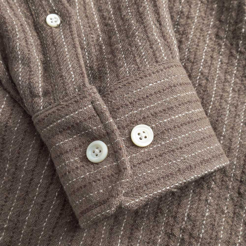 Norse Projects - Chemise Ole Oversize - Marron Seal