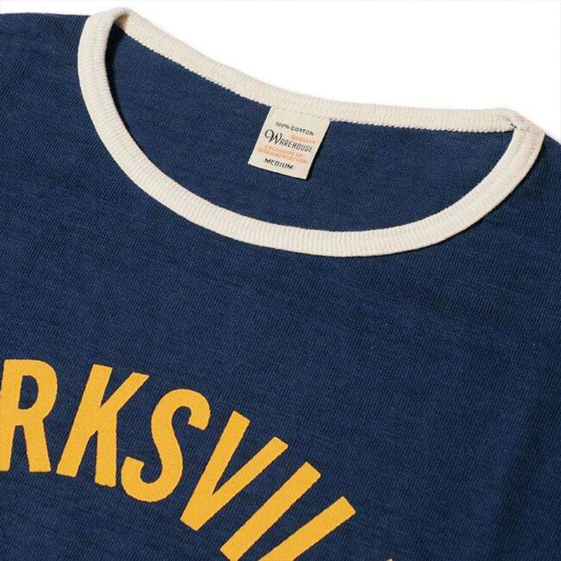 Warehouse & Co - T-Shirt Ringer Clarksville - Crème & Marine
