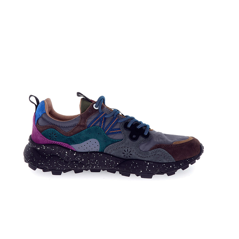 Flower Mountain - Baskets Yamano3 Uni Suede Nylon - Noir grisé