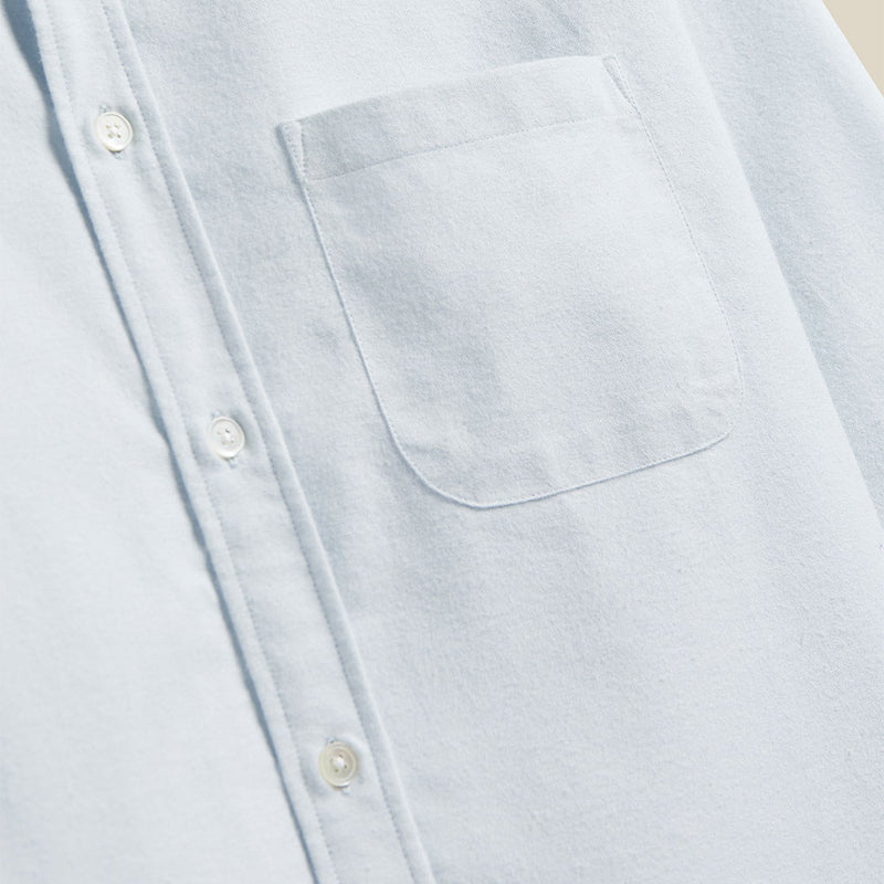 Portuguese Flannel - Chemise Brushed Oxford - Bleu clair