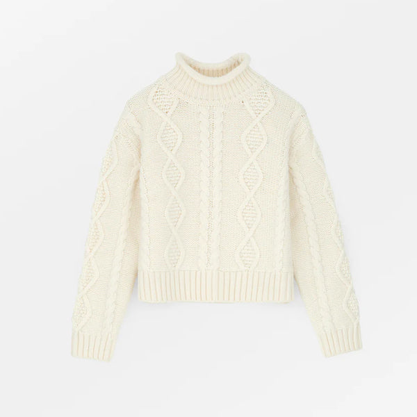 Skall Studio - Pull Col Rond - Ecru