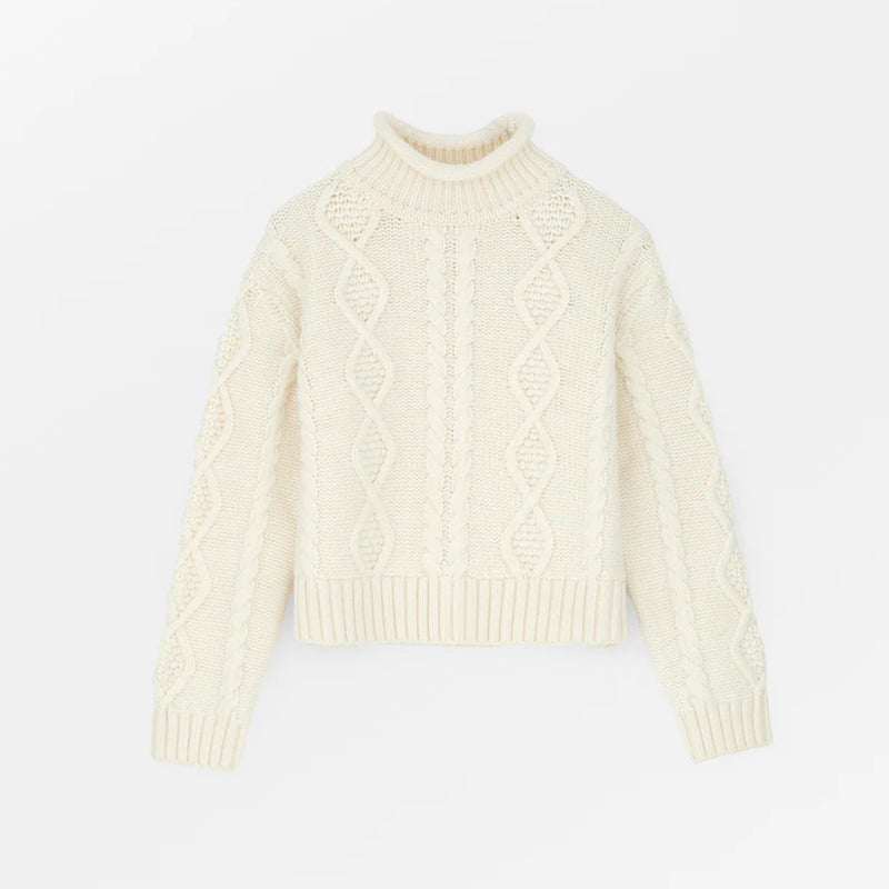 Skall Studio - Pull Col Rond - Ecru
