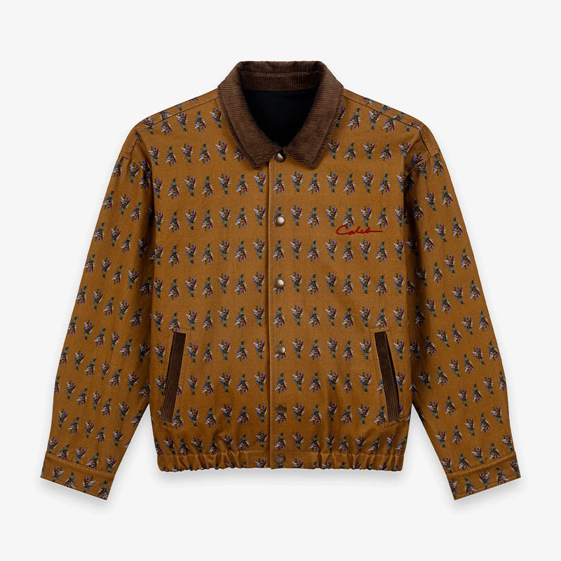 Caleb - Blouson à motif floral - Marron