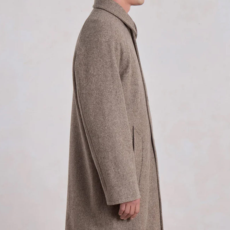 Museum Garments - Manteau Car Coat Raglan - Beige Chiné