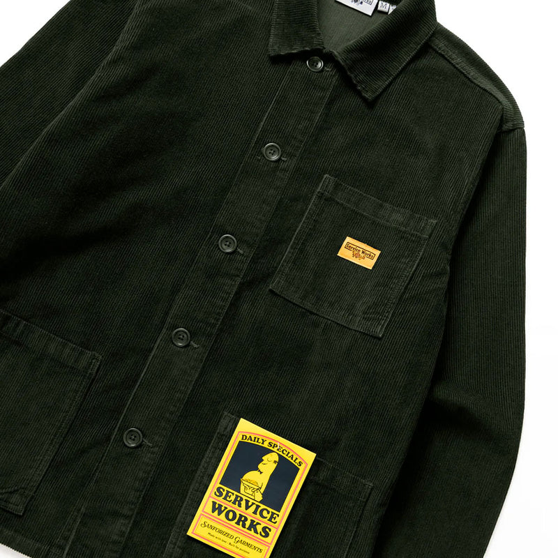 Service Works - Chemise Travail Velours - Vert Coppice