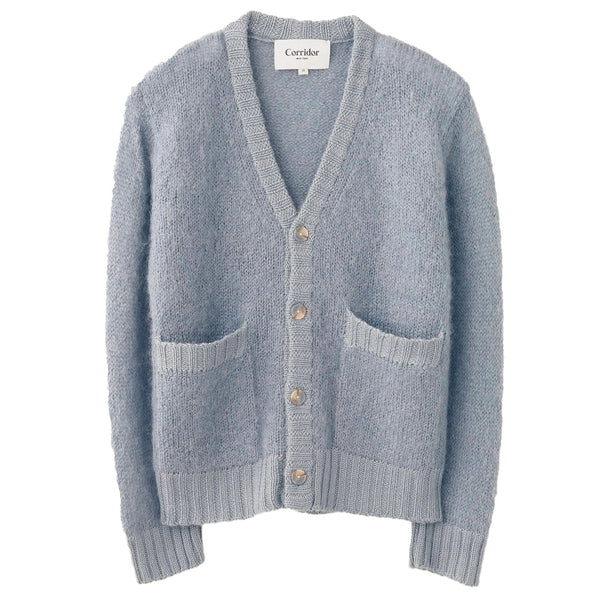 Corridor - Cardigan Mohair - Bleu