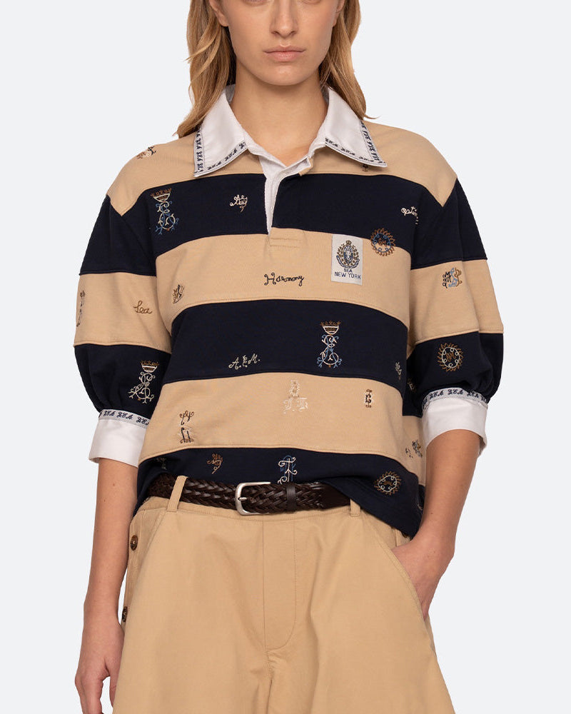 Sea NY - Top Juliet Rugby - Beige - SEA NEW YORK