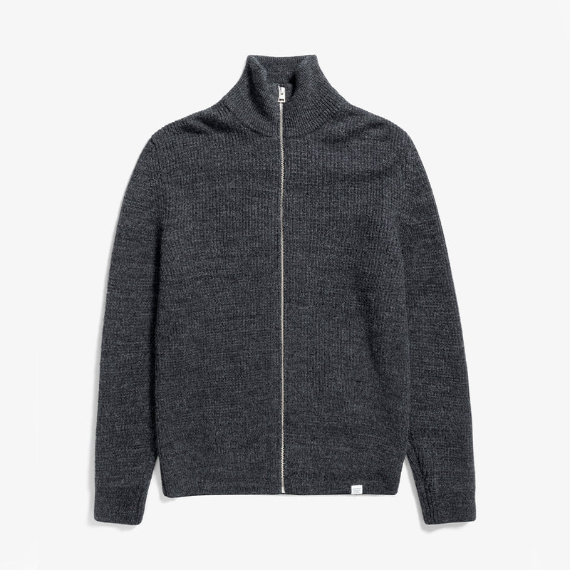 Norse Project - Veste zippée Hagen - Gris