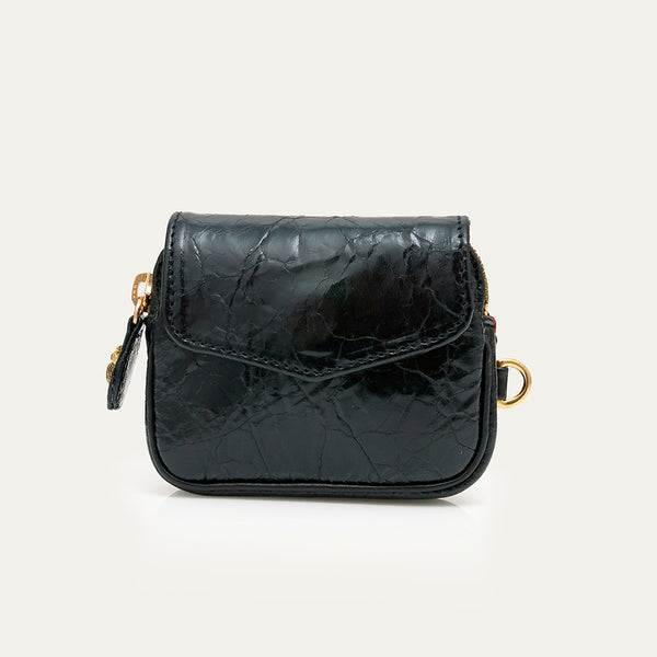 Claris Virot - Porte-Monnaie Karl - Noir Vintage