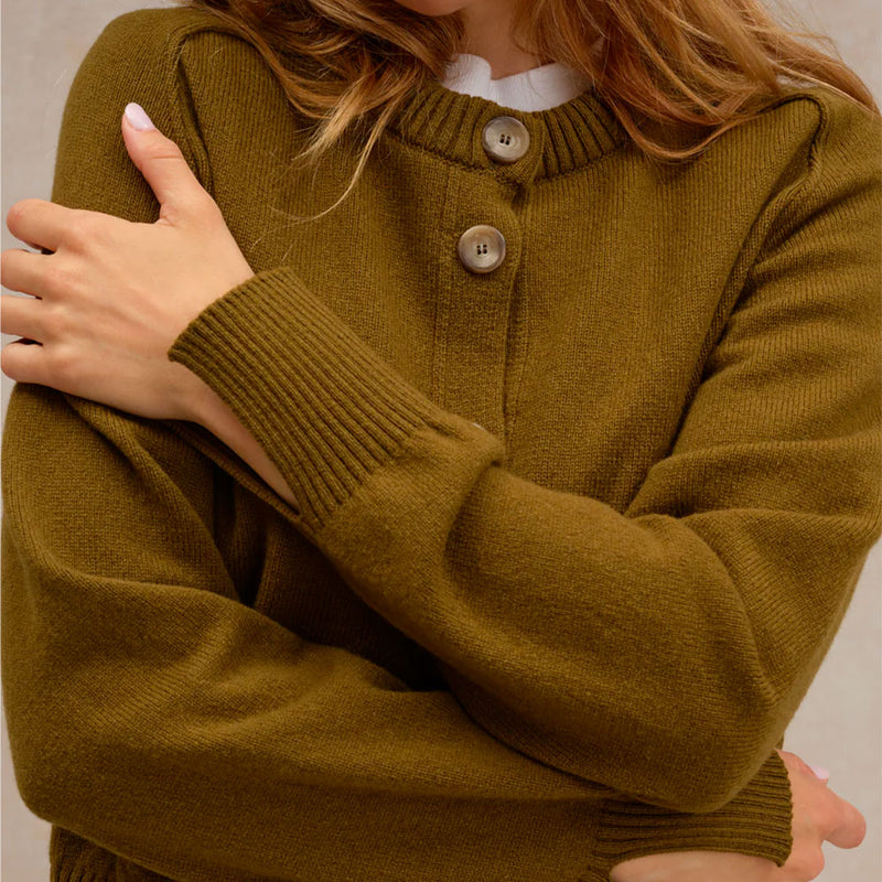 Le Minor - Cardigan - Olive