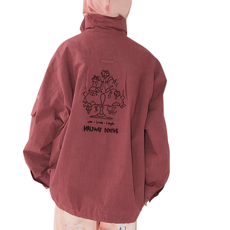 Halfway Native - Veste Wish Tree - Bordeau