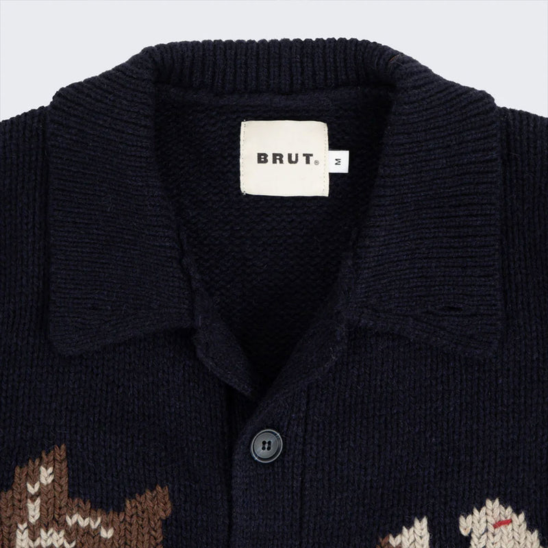 Brut - Cardigan The Lucky - Marine