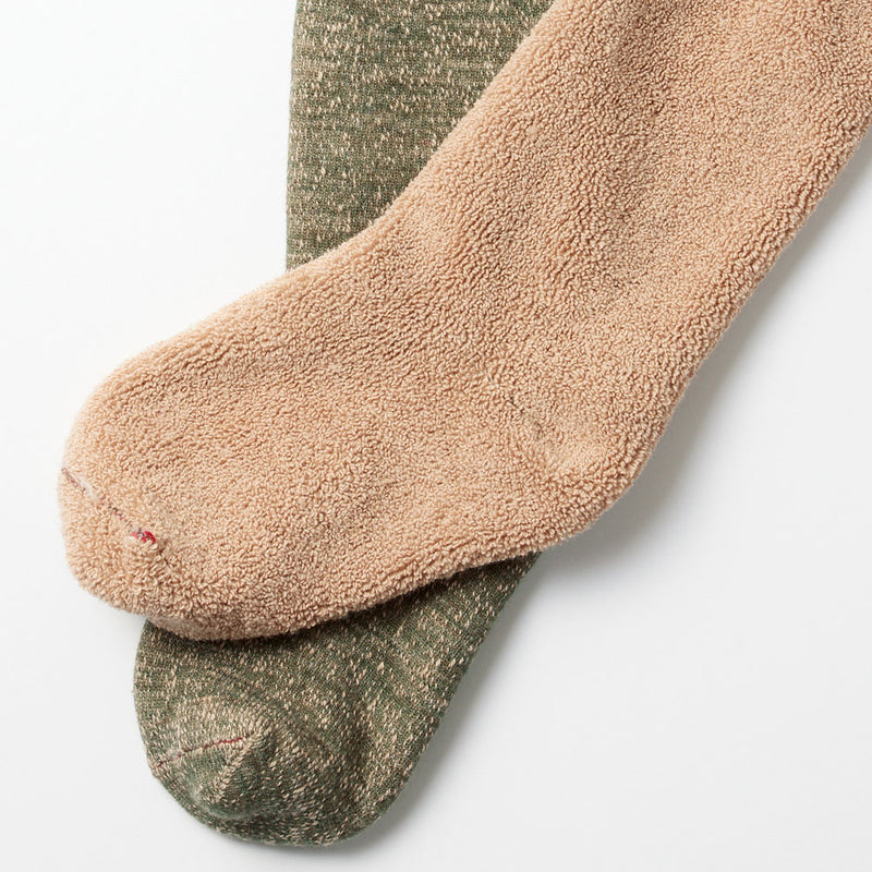 Rototo - Chaussettes double face - Vert/Marron