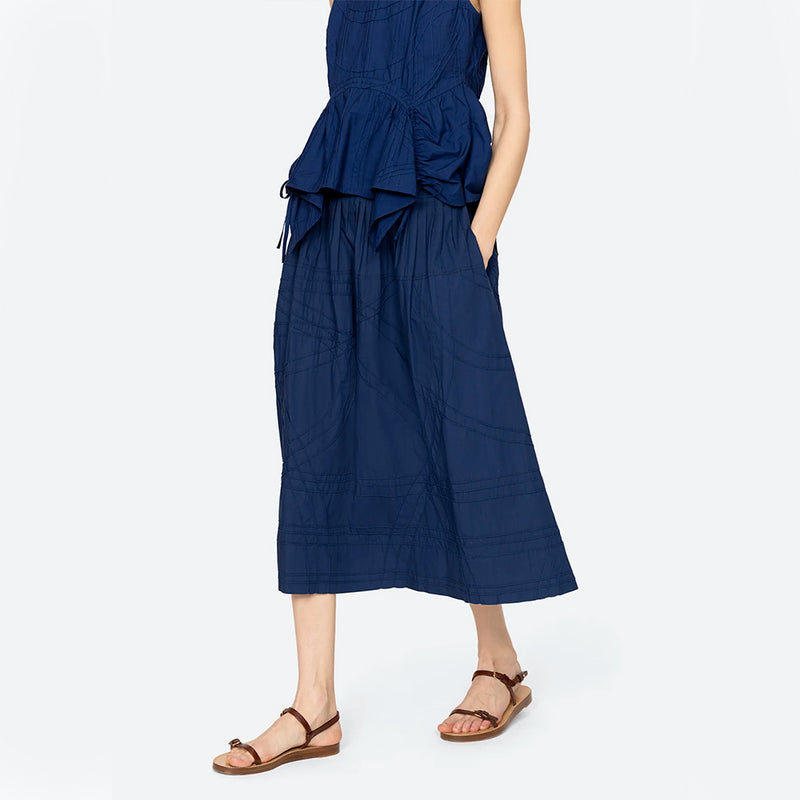 Sea NY - Jupe Camden - Bleu Myrtille