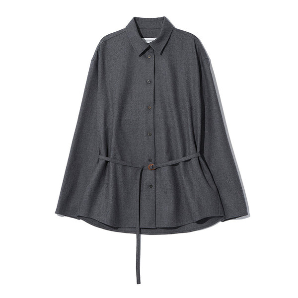 Le 17 septembre - Chemise Oversized Belted - Gris