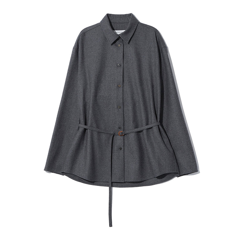 Le 17 septembre - Chemise Oversized Belted - Gris