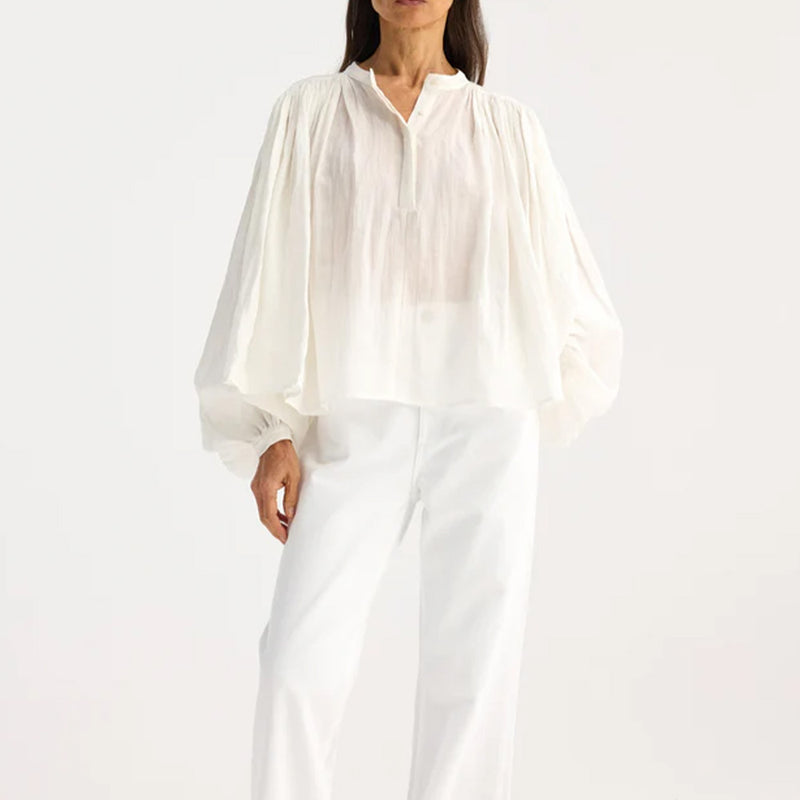 Rohe - Blouse plissée - Blanc